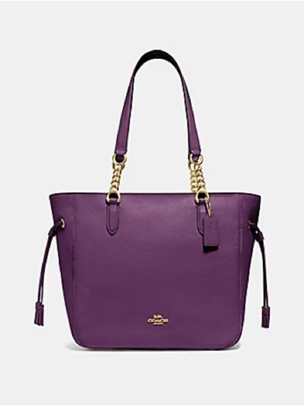 ELLE CHAIN TOTE (COACH F72650)
GOLD/BLACKBERRY
